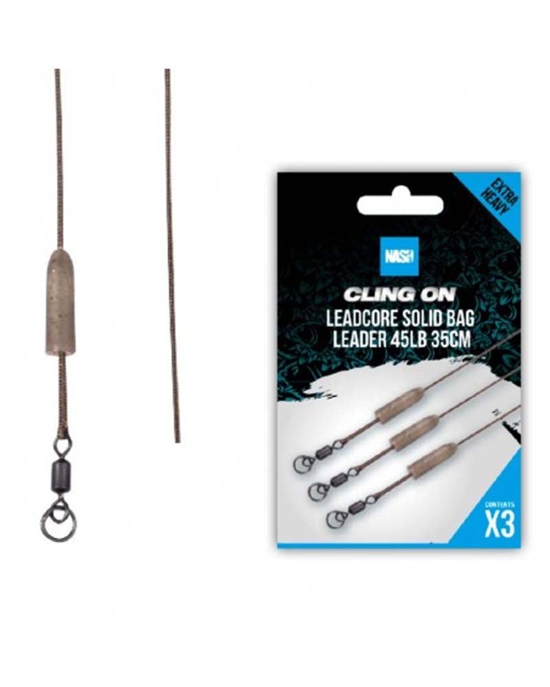 Cling On Leadcore Solid Bag Leader 35Cm Nash