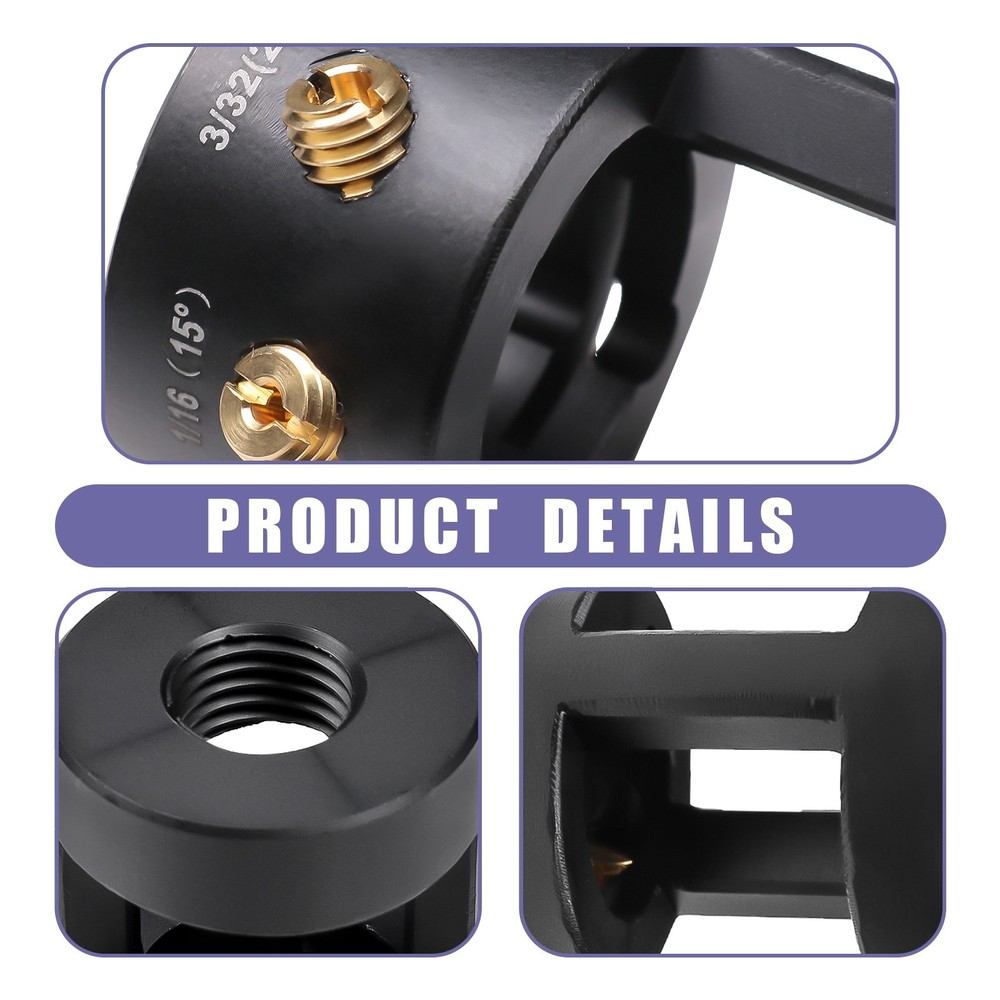 Tungsten Grinder Sharpener Multi-Angle & Offsets Head Tool Kits Fits TIG Welding