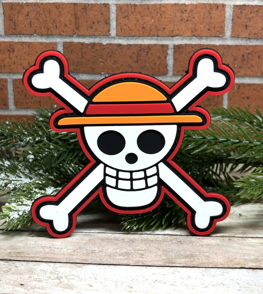 PVC Tactical Patch- Jolly Roger Patch - Straw Hat One Piece Morale Patch