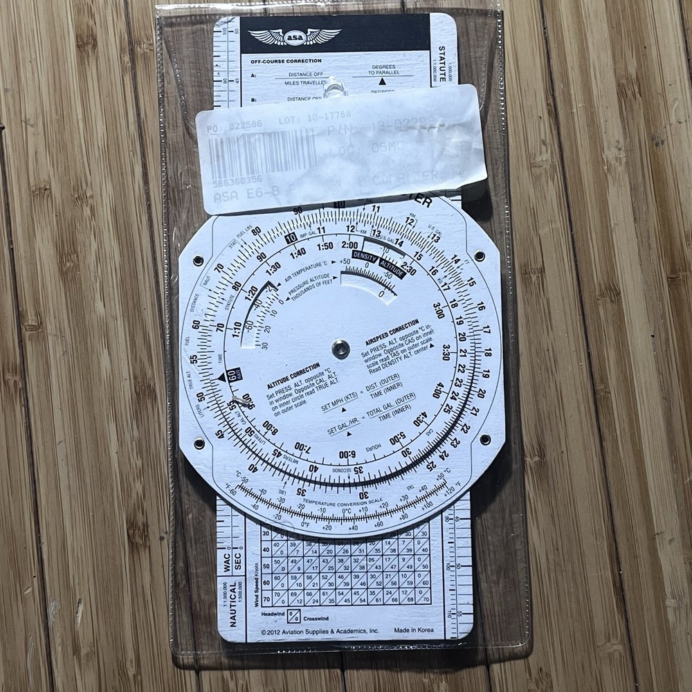 New In Package ASA E6-B Lightweight Flight Computer - ASA-E6B