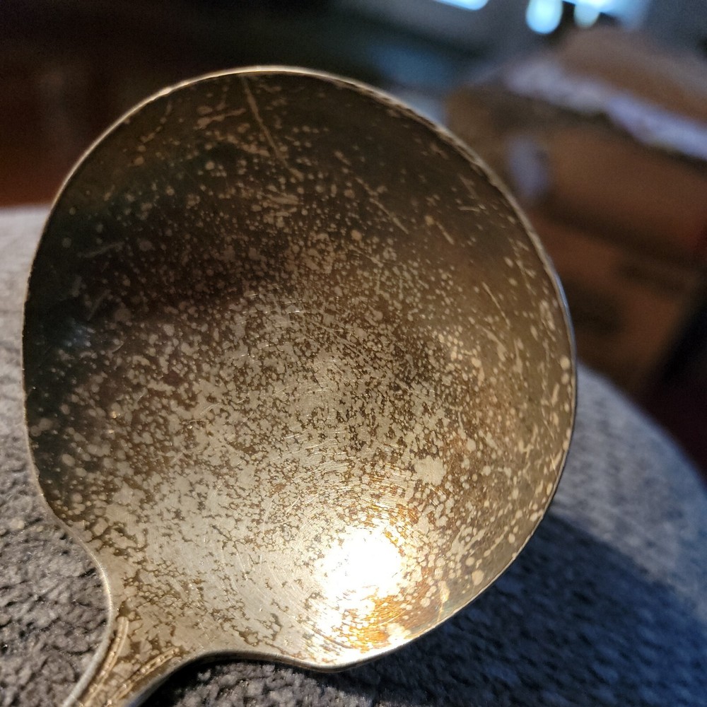 Vintage Bouquet Silverplate Flatware Ladle Tarnished