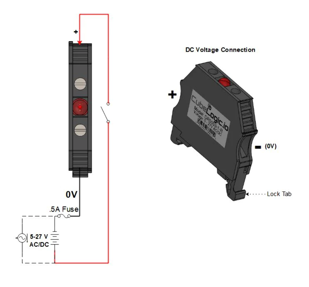 DIN Rail Indicator Light - Pilot - LED - BLUE