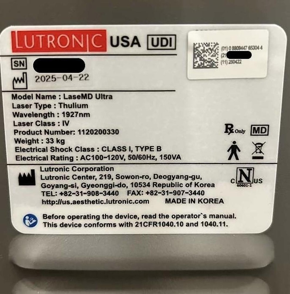 2025 Lutronic LaseMD Ultra
