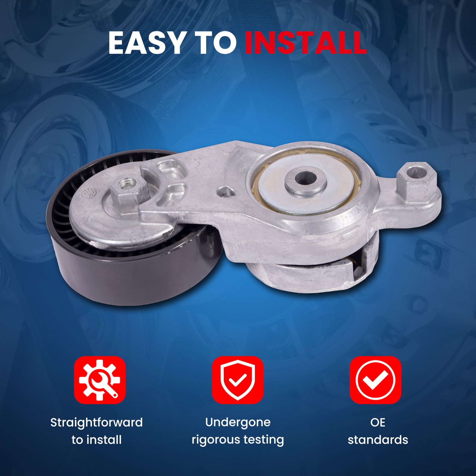 Serpentine Belt & Tensioner for 11-16 Scion tC 09-18 Toyota Camry RAV4 2.5L