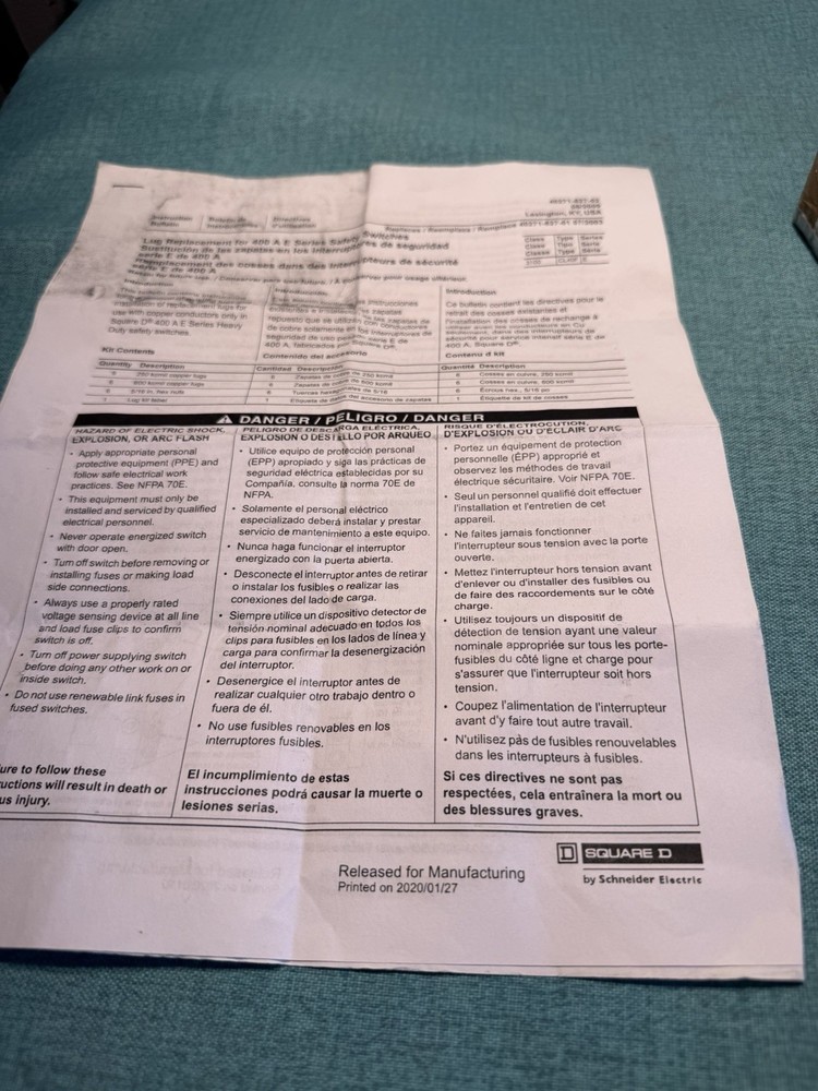 SQUARE D CL40F