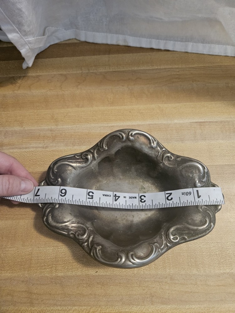 Vintage Sheridan Silver-Plate Candy Dish 7"
