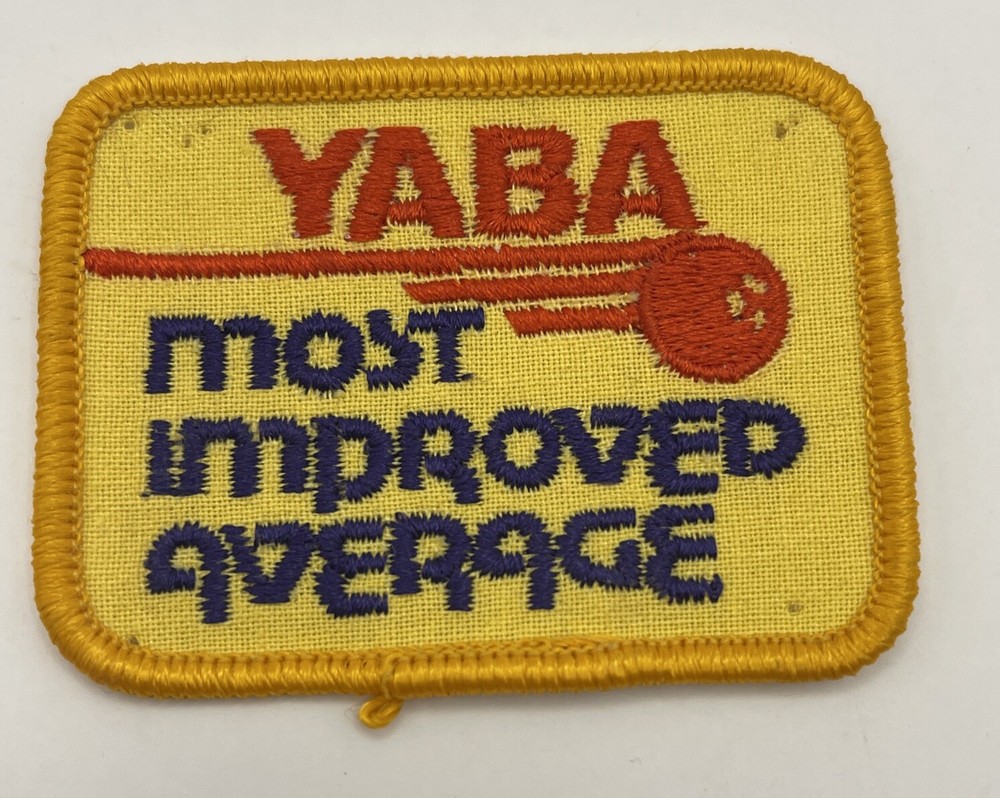 Vintage Youth BOWLING Patch YABA MOST IMPROVED AVERAGE
