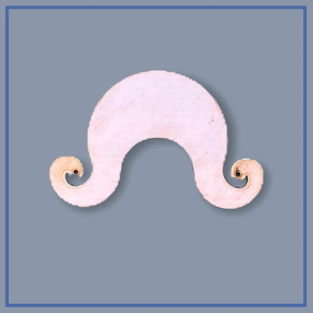 Copper Mustache Stamp (made from 24 gauge raw Copper)