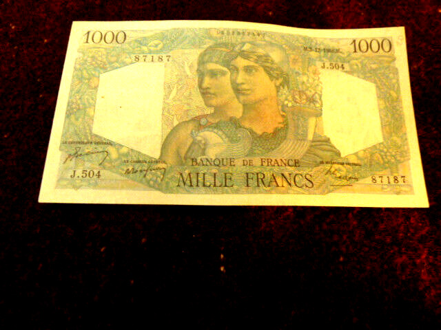 France   1948 1000 FRANCS   in AU