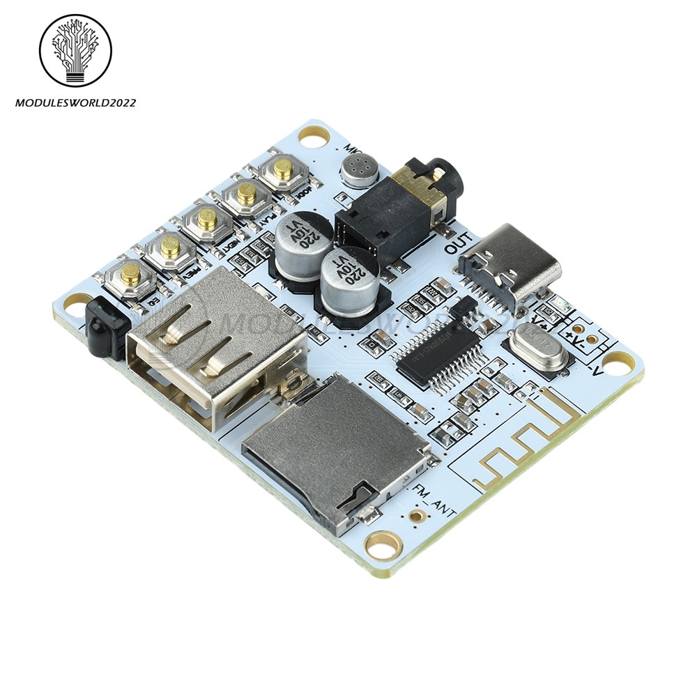 Bluetooth 5.4 Audio Receiver Board MP3 Lossless Decoder Decoding Module Type-C