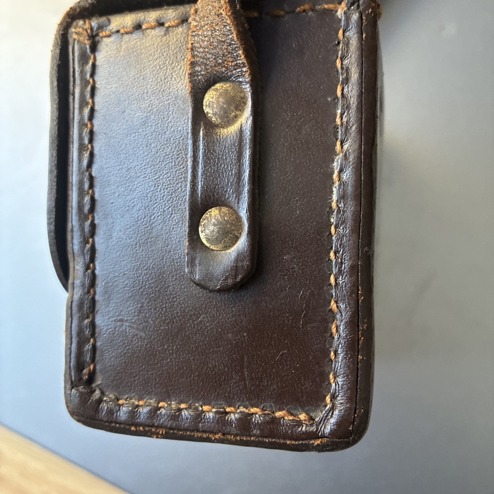 Vintage Aqua Survey Instruments Cincinnati OH Leather Case Dip Compass