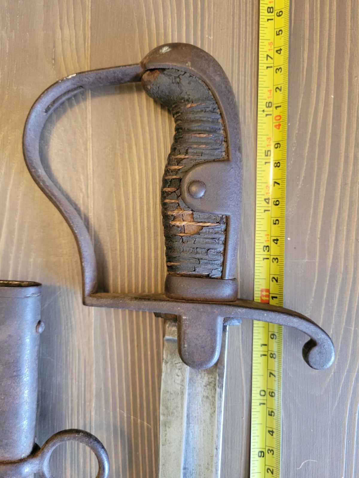 Imperial German Sword Cut-Down w/ Scabbard dated "1894"