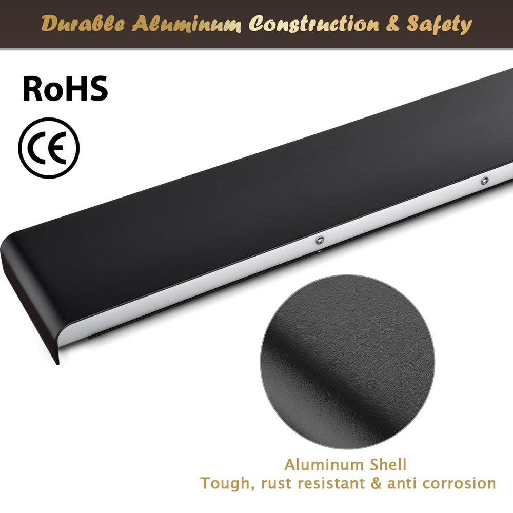 Modern Bathroom LED Vanity Wall Light Front Mirror APP & Remote Control Fixture