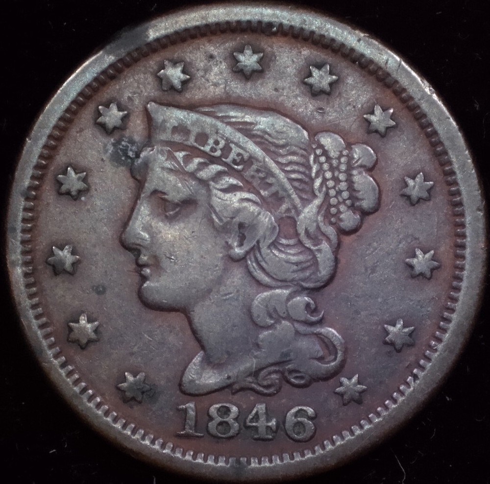 1846 Small Date Large Cent Ch. VF (1080p Video)
