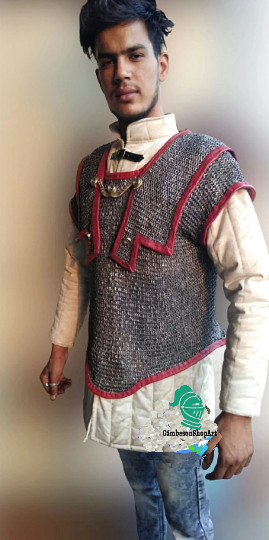 6mm Round Riveted Chainmail Hamata | Medieval SCA LARP Armor