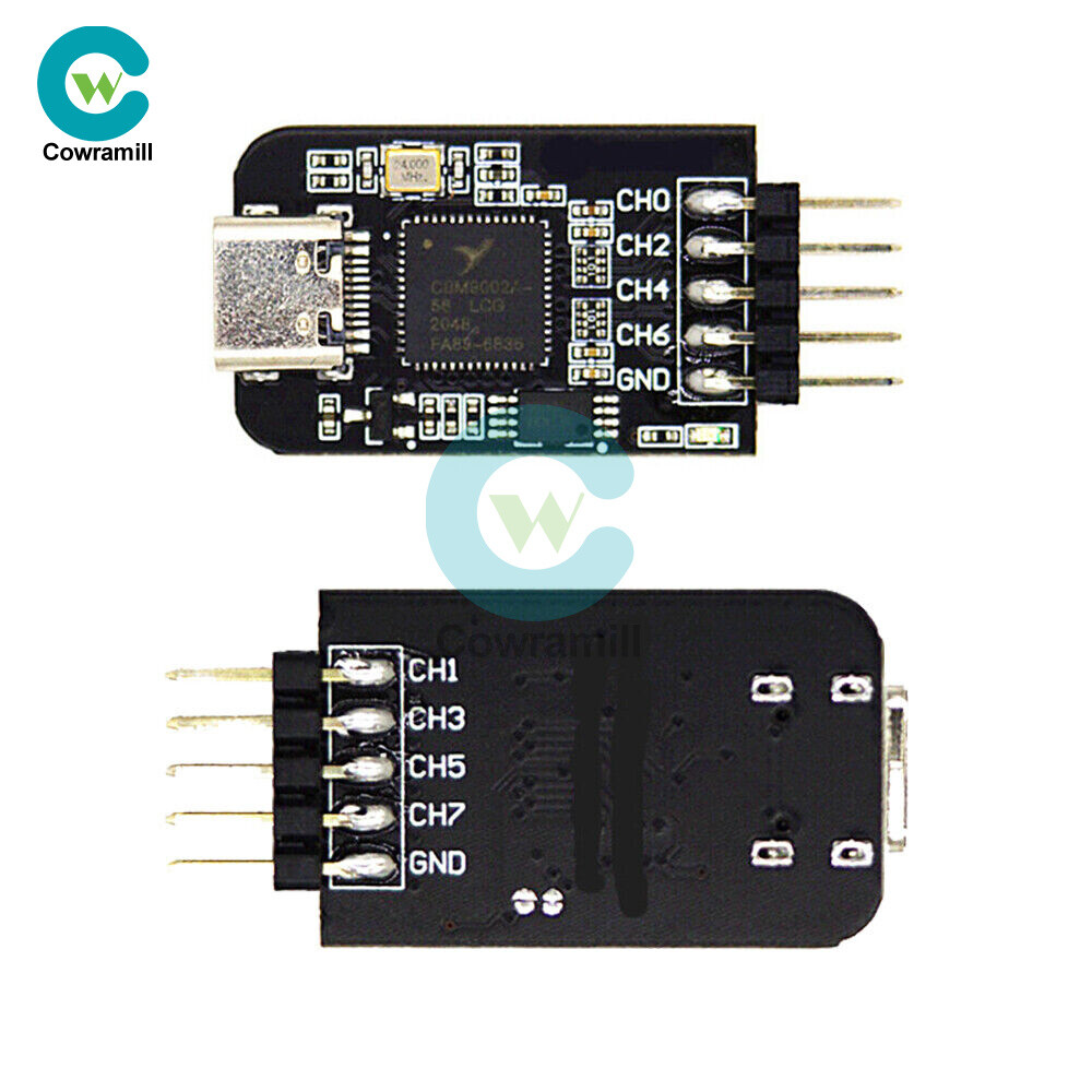 8 Channel Mini Logic Analyzer Type-C MCU Arm FPGA Debugging Tool 24m Sampling