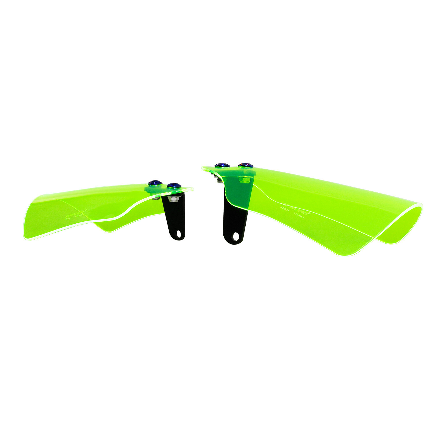 PMMA Green Acrylic Hand Grips Windshield For Harley Touring Road King FLHX FLHC