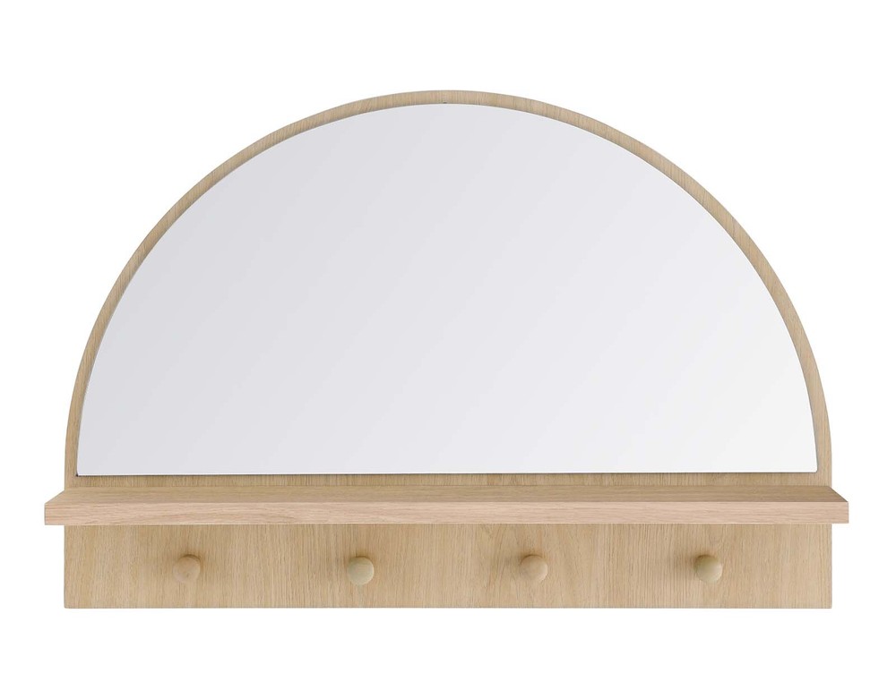 Modway Moonbeam Arched Mirror in Oak