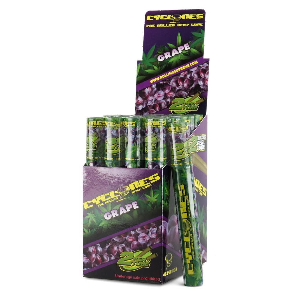 Cyclones Cones Grape 6 Tubes/12pc