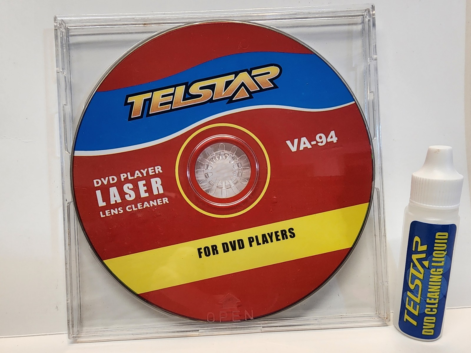 DVD Player Lens Cleaner Disc with Cleaning Solution – Laser Lens Cleaning Kit