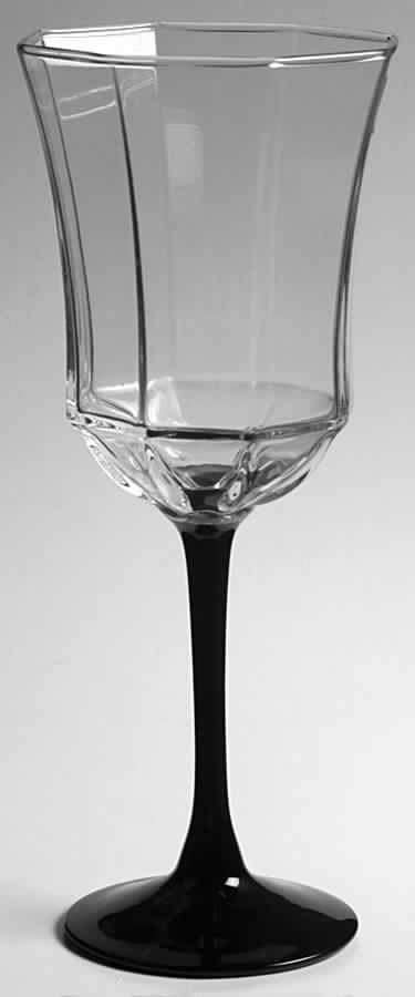Arcoroc Octime Black Water Goblet 919665