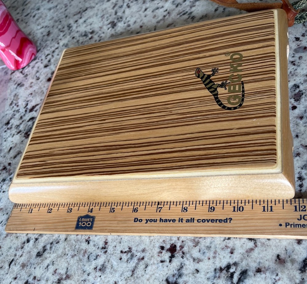GECKO Cajon & Case Flat Hand Drum Pad Percussion Instrument