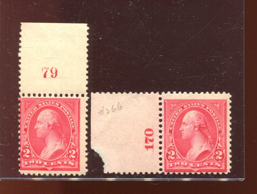 265 & 266 Washington Mint Plate # Stamps NH with PSE Certs DC4379