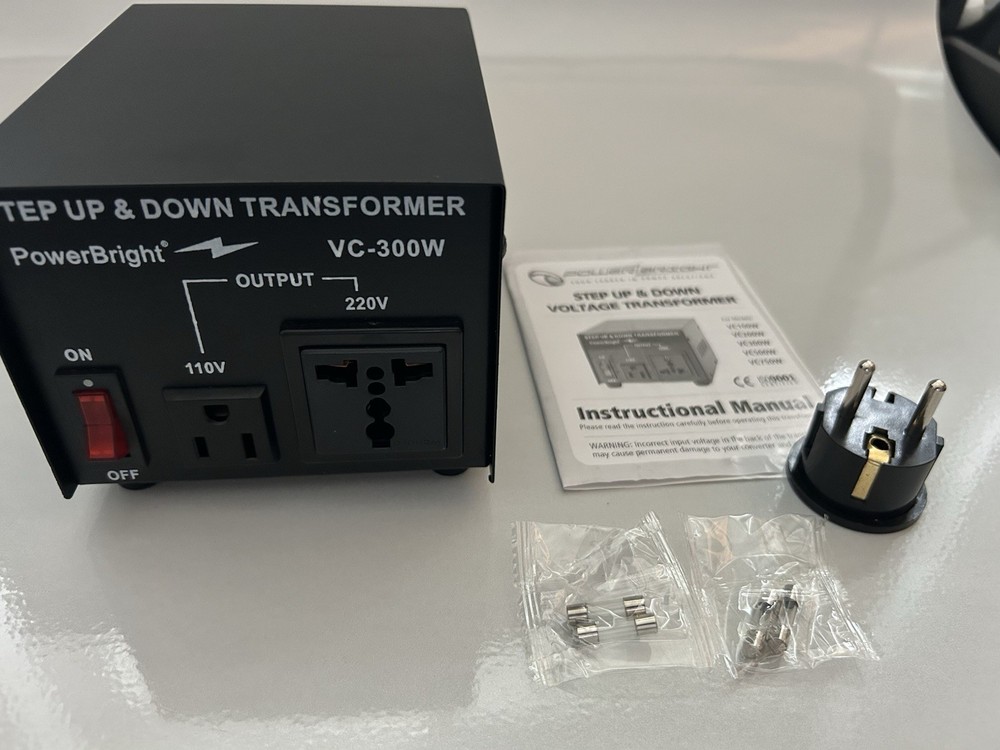 Schuco Step Up / Down Transformer by PowerBright 220/110 Volt