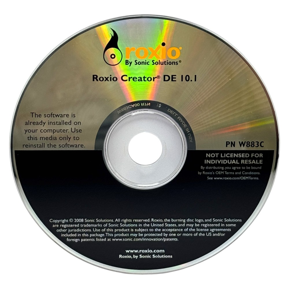 Roxio Creator DE 10.1 Software DVD CD Create Burn Media Audio