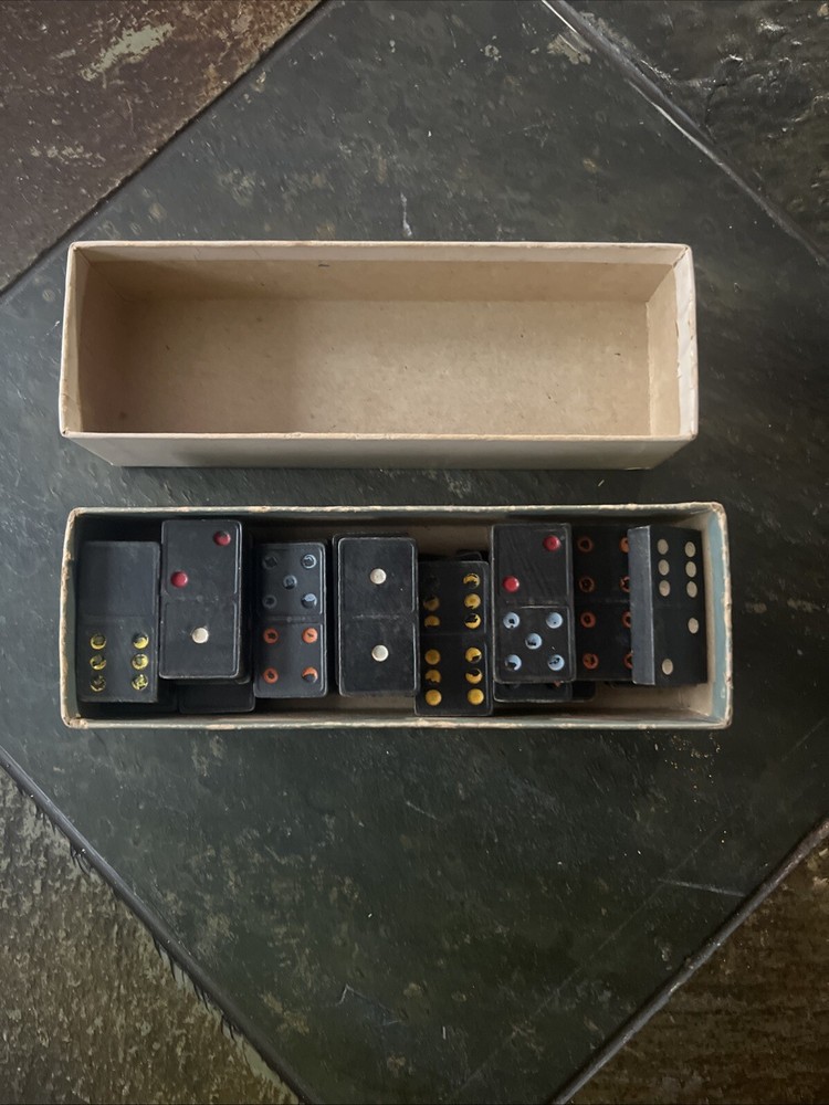 Old vintage dominoes