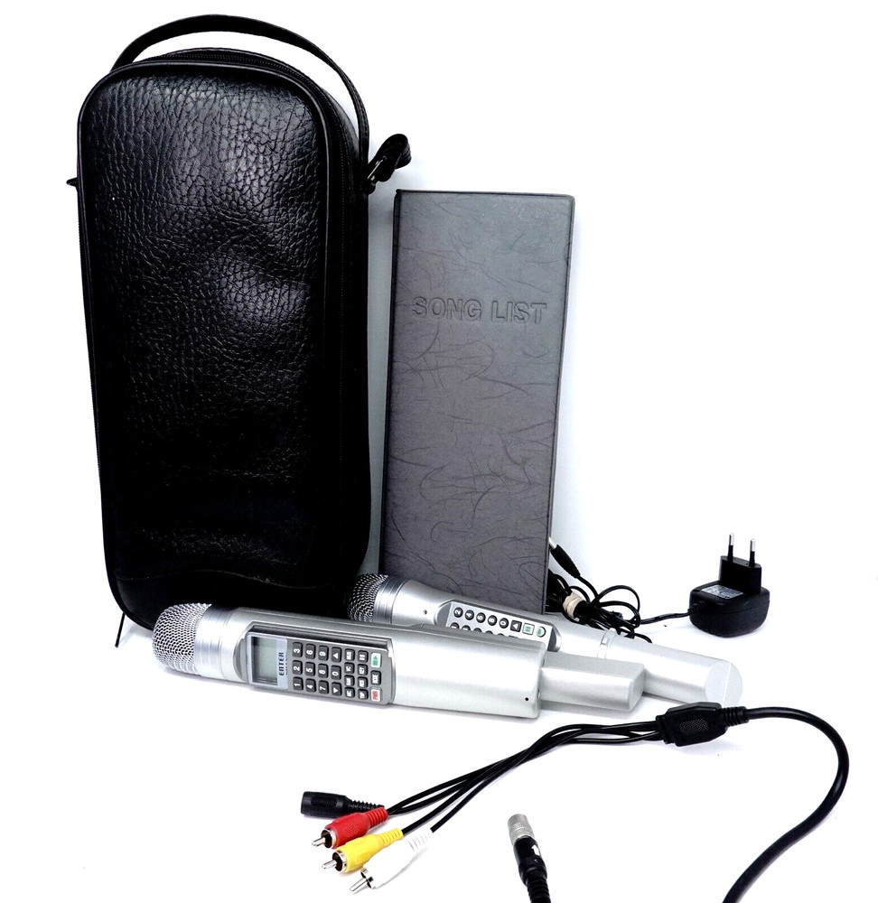 Enter Tech MagicSing Karaoke Microphone + Main Cable + Case + Wireless Mic *READ