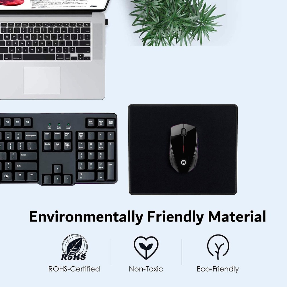 Mouse Pads Bulk Pack with Stitched Edges Non Slip Waterproof 20 Pack
