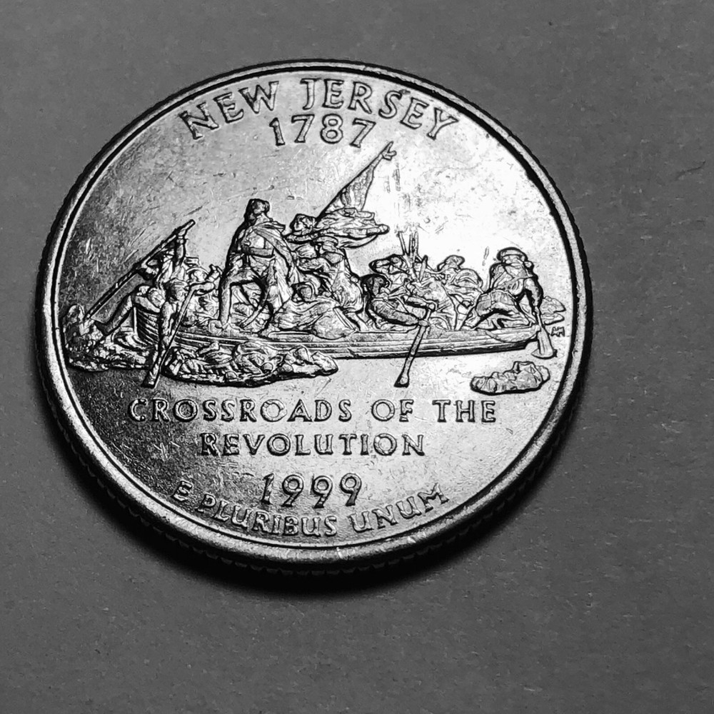 1999 P New Jersey Statehood quarter circulated