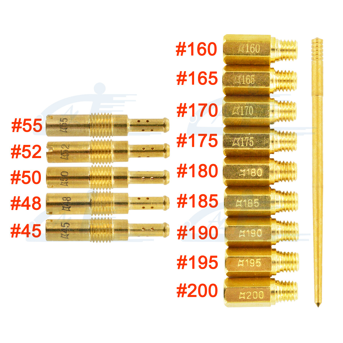 Carburetor Main Jet Pilot/Slow Jet Needle Kit Set For Keihin FCR PWK OKO CVK PWM