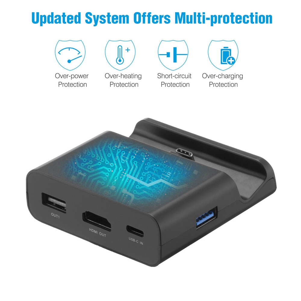 For Nintendo Switch Docking Station Stand Console Charging Dock TV HDMI Adapter