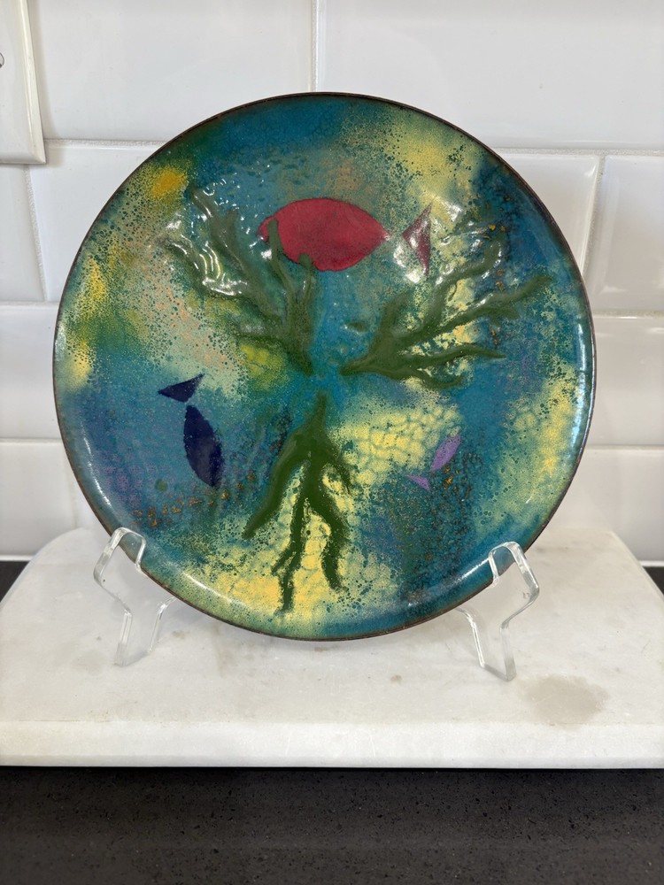 Enamel On Copper Plate Fish