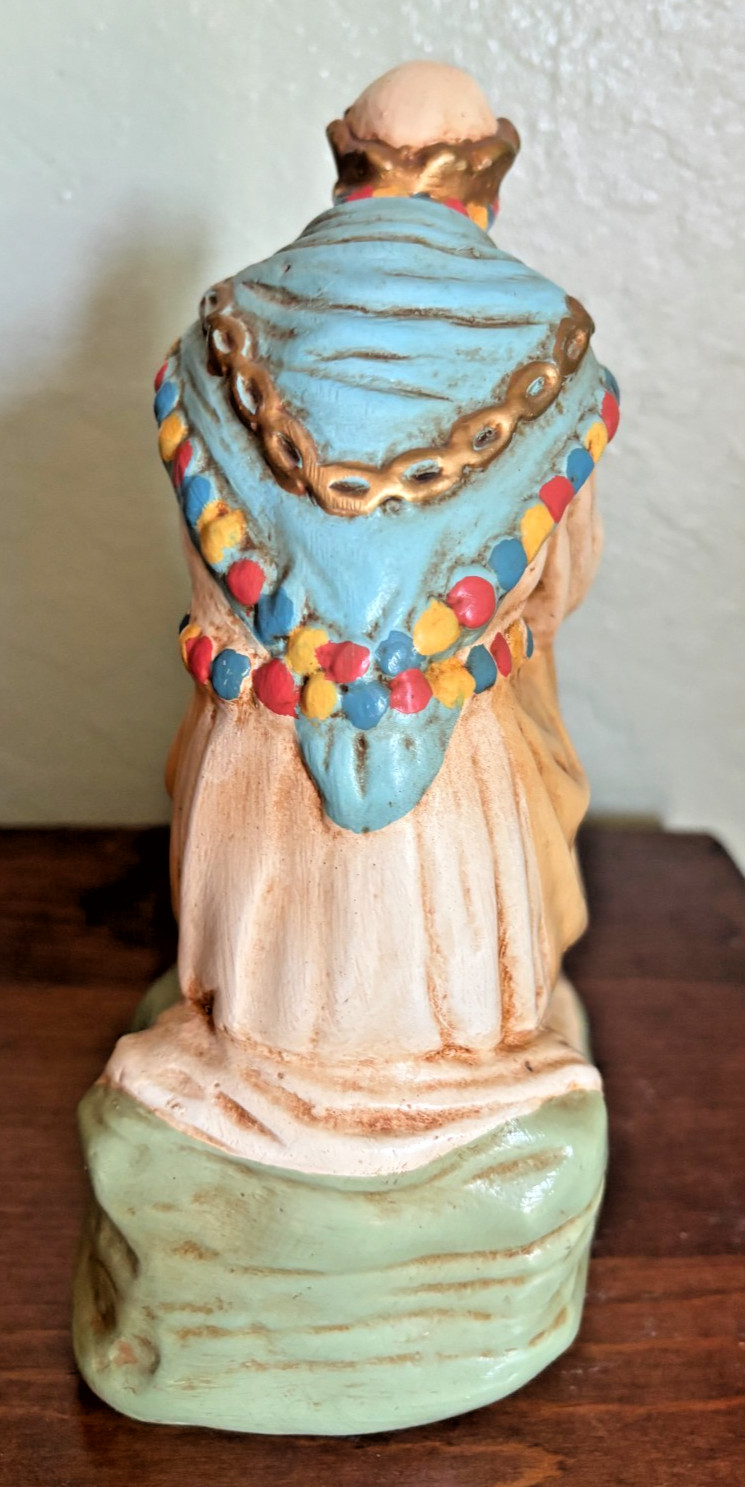 Our Lady of La Salette vintage statue used religious decor