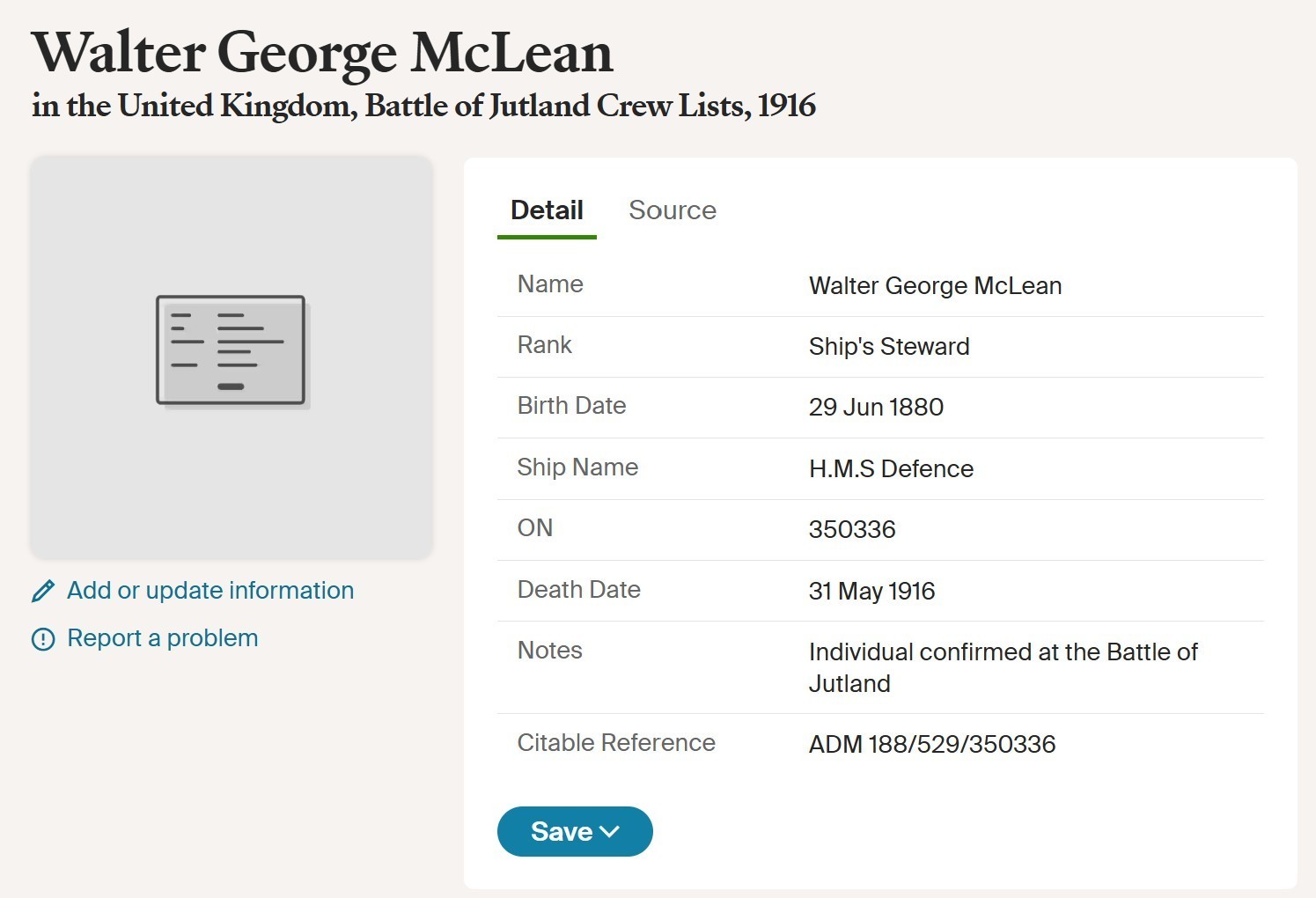 Royal Navy KIA Jutland HMS Defence 1916 Long Service Good Conduct Medal Plymouth