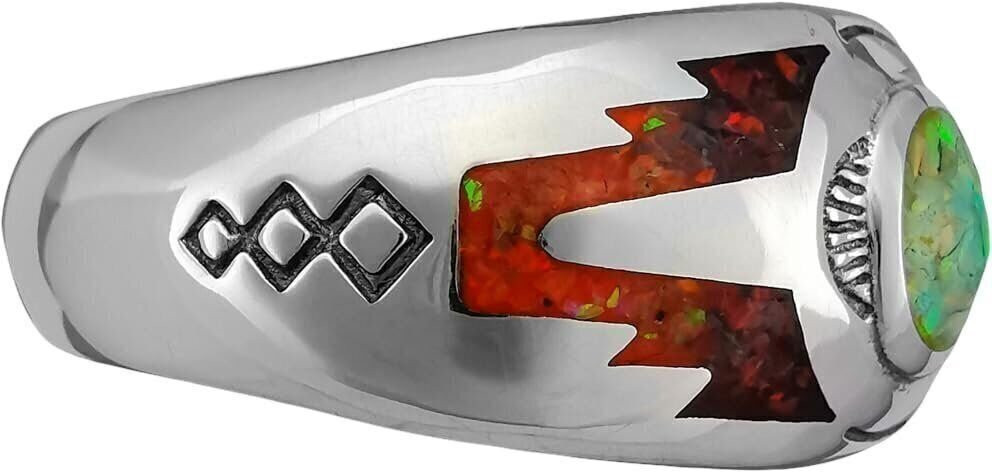 Opal Sleeping Beauty Sterling Silver Ring
