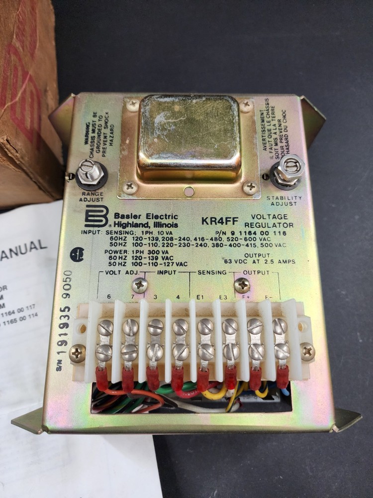 Basler KR4FFMX Voltage Regulator