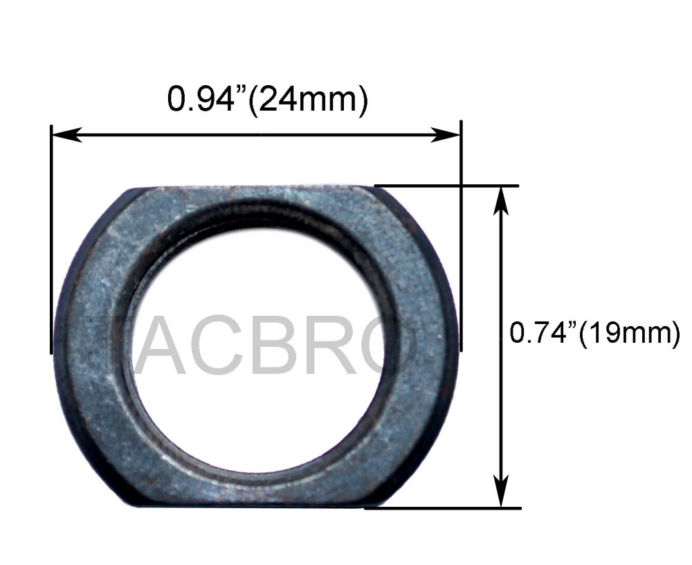 .308 5/8x24 Thread Adjustable Jam Nut 2pcs Muzzle Brake
