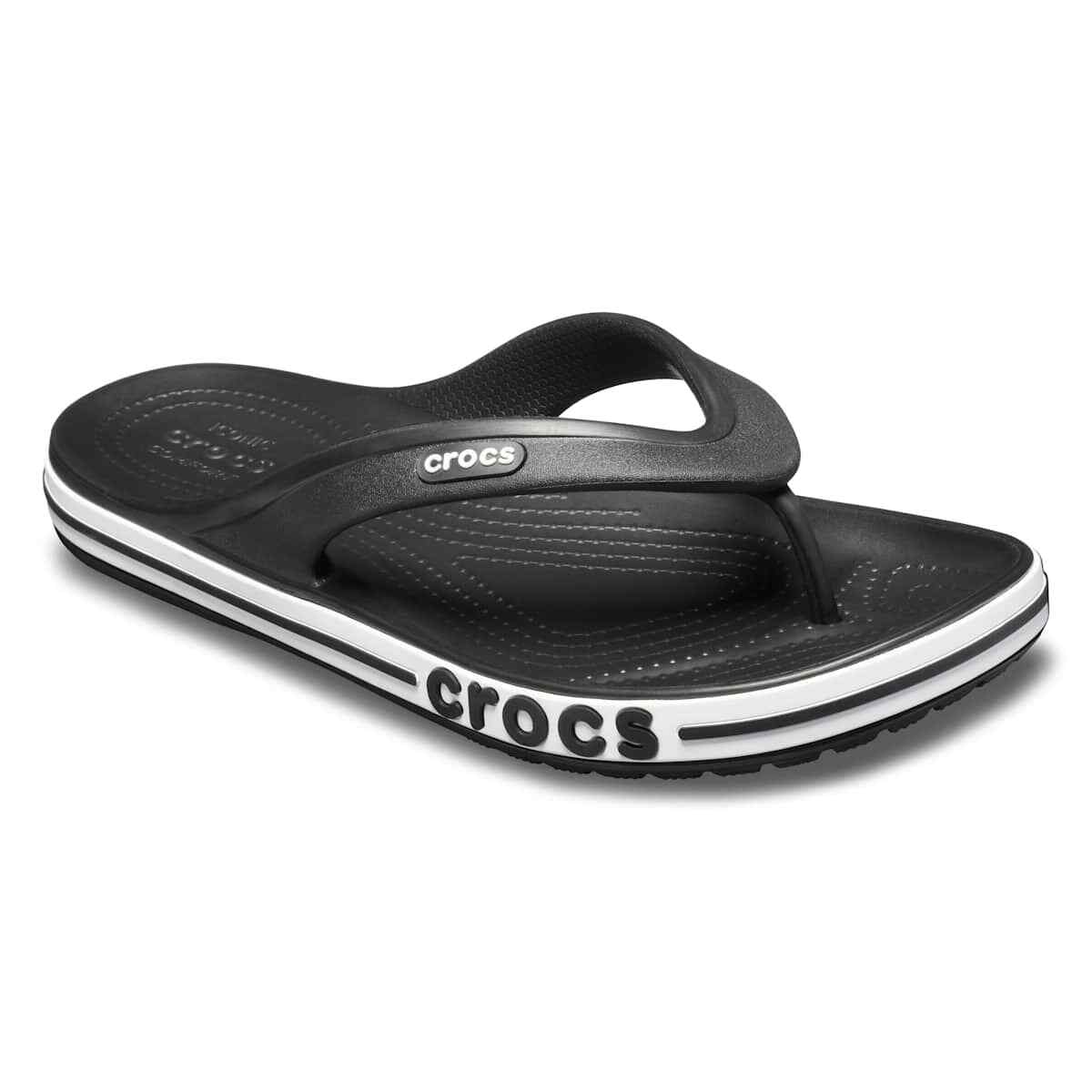 Crocs Adult Bayaband Flip Flops Comfortable Beach Sandals for Men and Women
