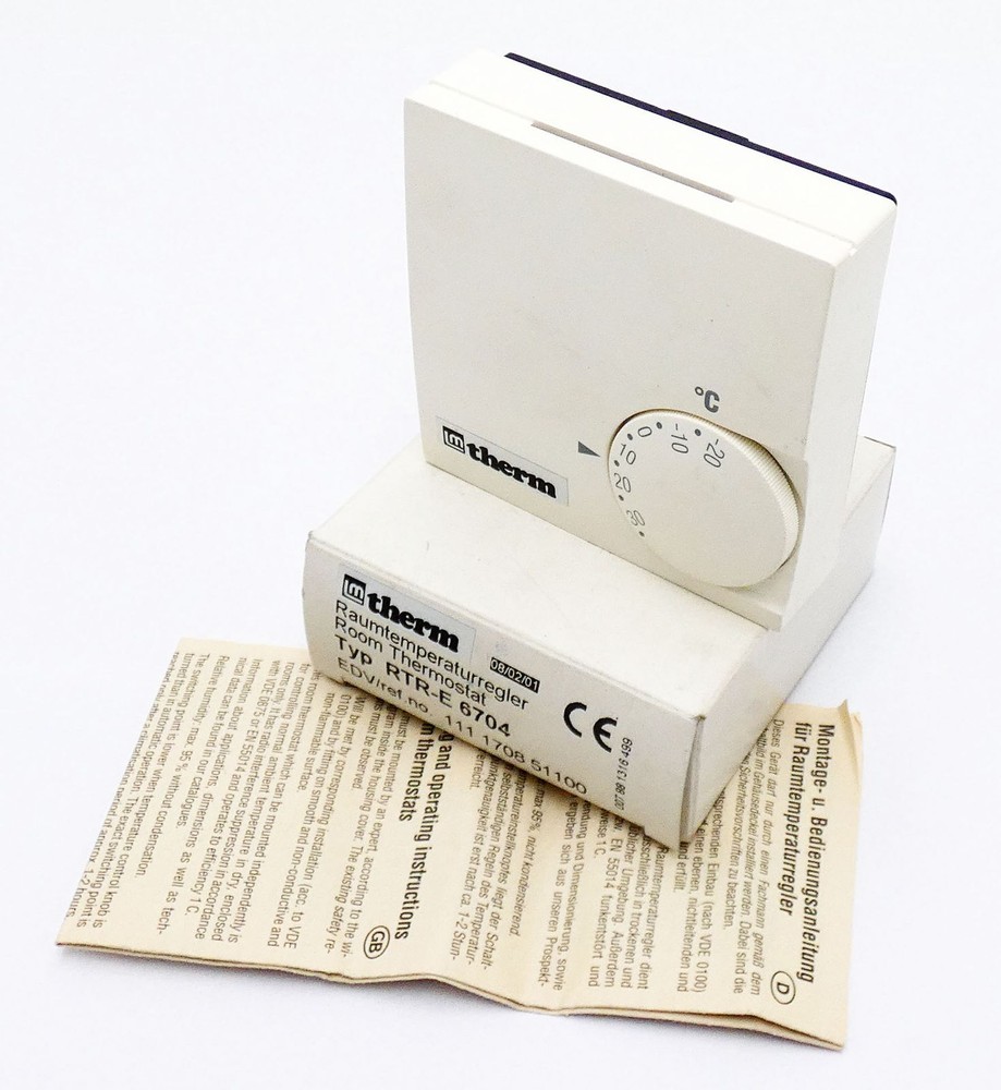 therm RTR-E 6704 room temperature controller -unused/original packaging-