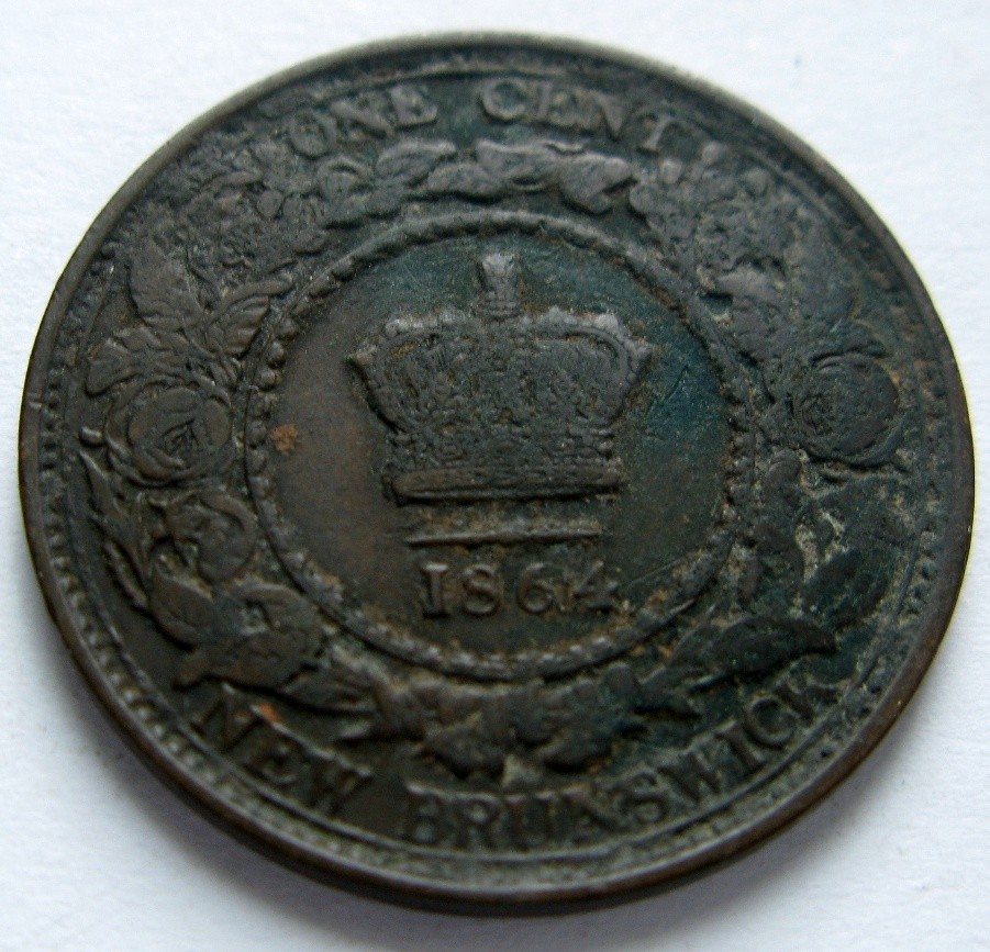 1864 New Brunswick Large One cent