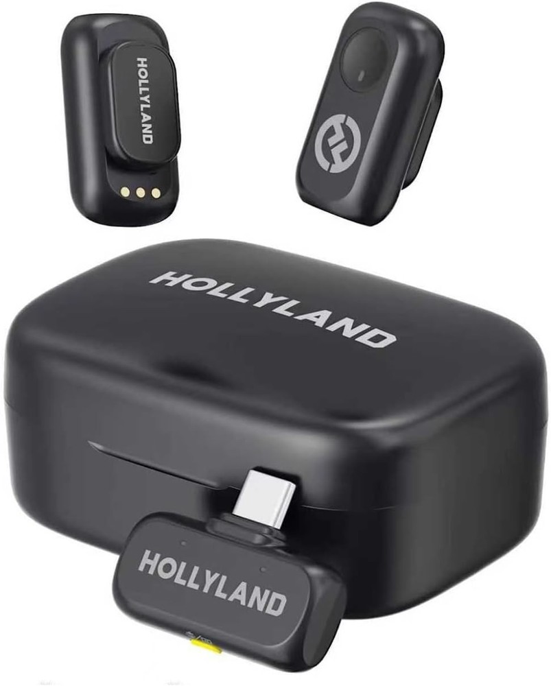 Hollyland Lark A1 Wireless Microphone System USB-C Charging Case for Smartphone