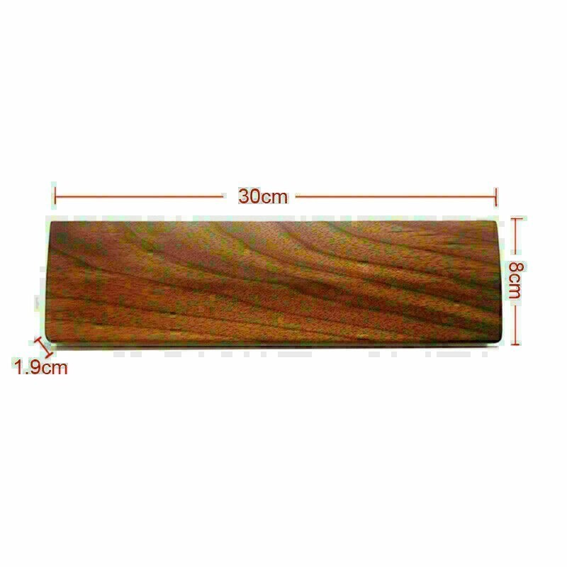 Comfortable Walnut Non-slip Keyboard Wrist Rest Support Pad for Work Gaming