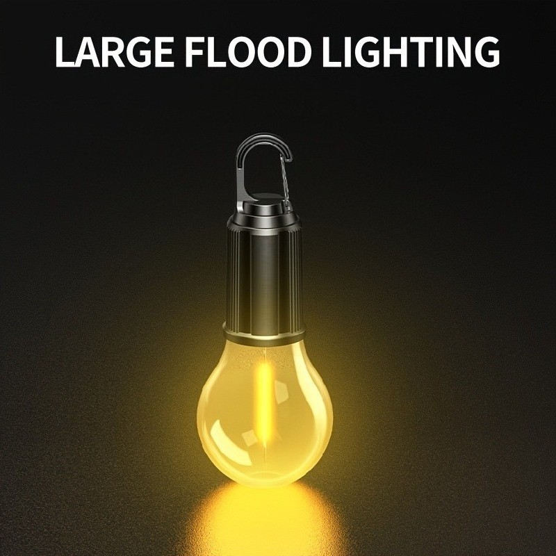 Solar Portable Camping Light with Hook LED Lighting Lantern Atmosphere Light