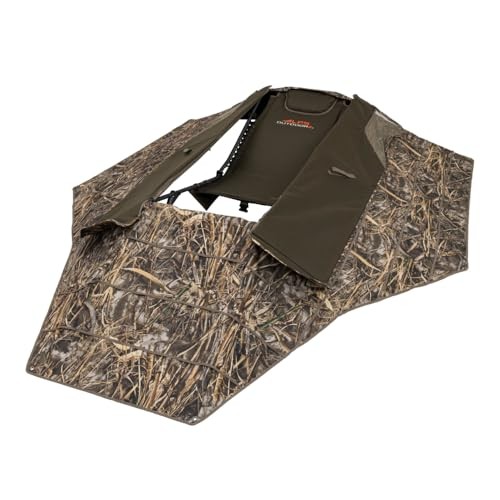 Zero-Gravity Layout Blind - Advanced Hunting Blind, with Flared Realtree MAX-7