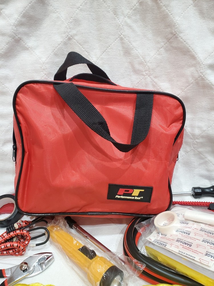 Performance Tool Deluxe Roadside Emergency Kit