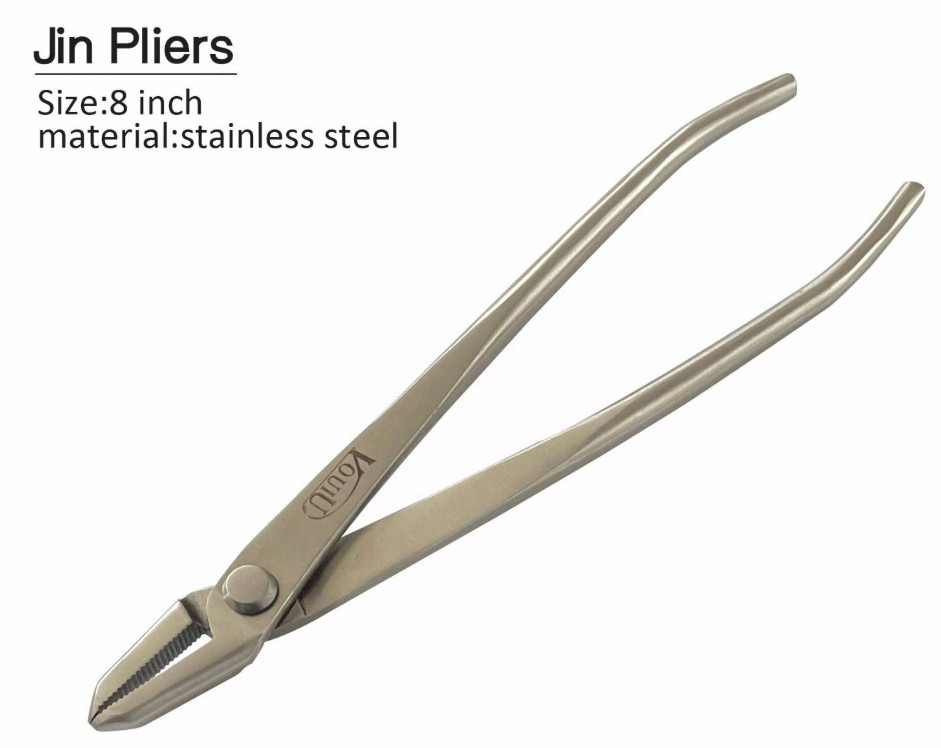 6 bonsai tools: knob, splitter, concave, wire, jin pliers, scissors